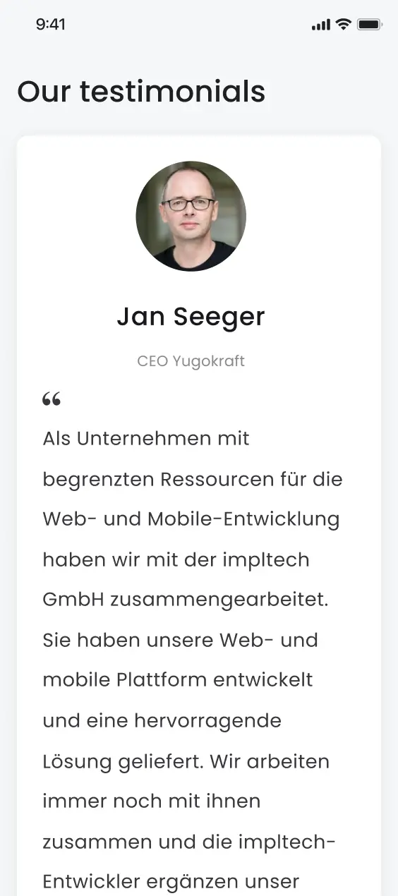 Impltech screen mobile 5