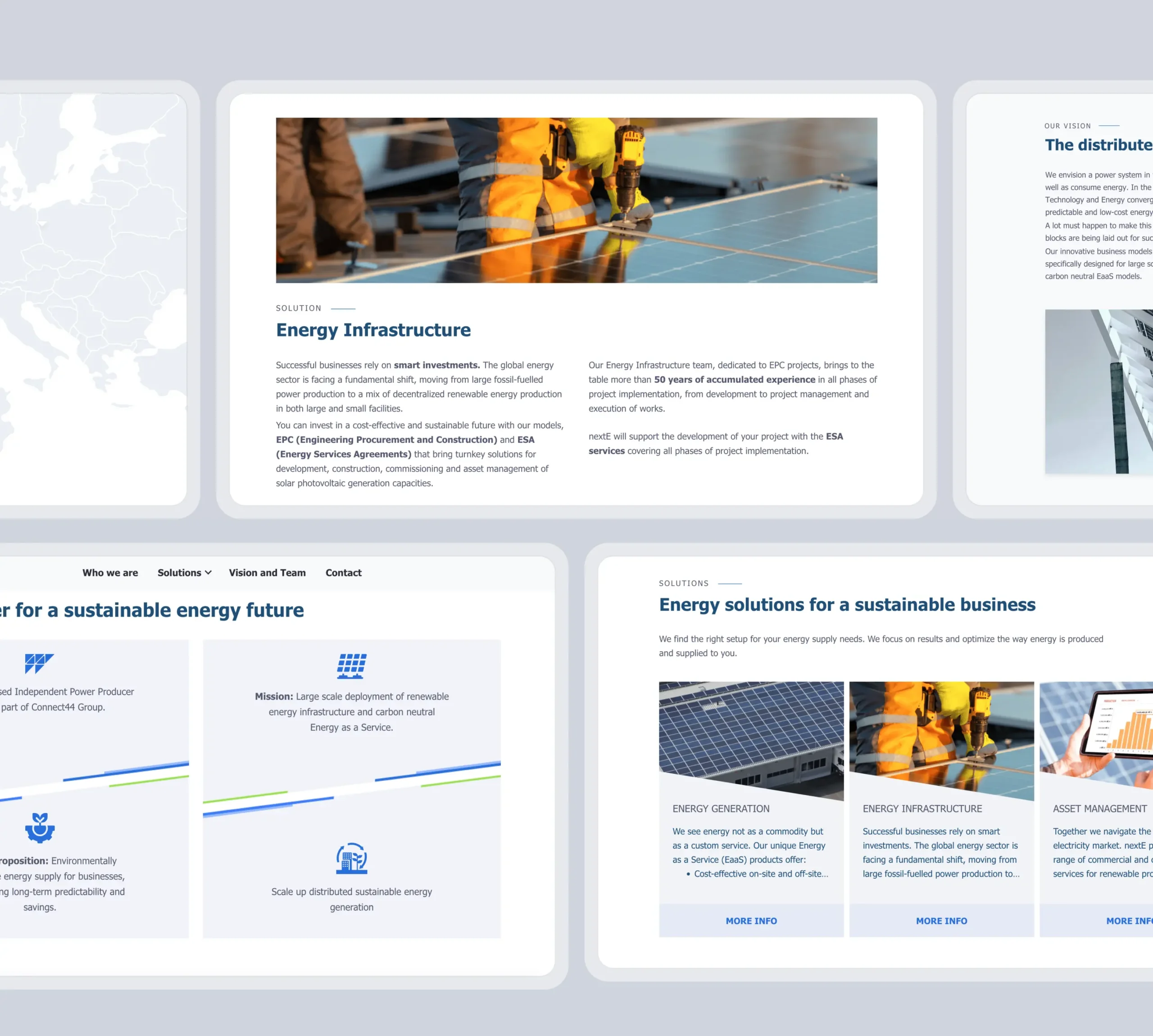 Nexte desktop screen