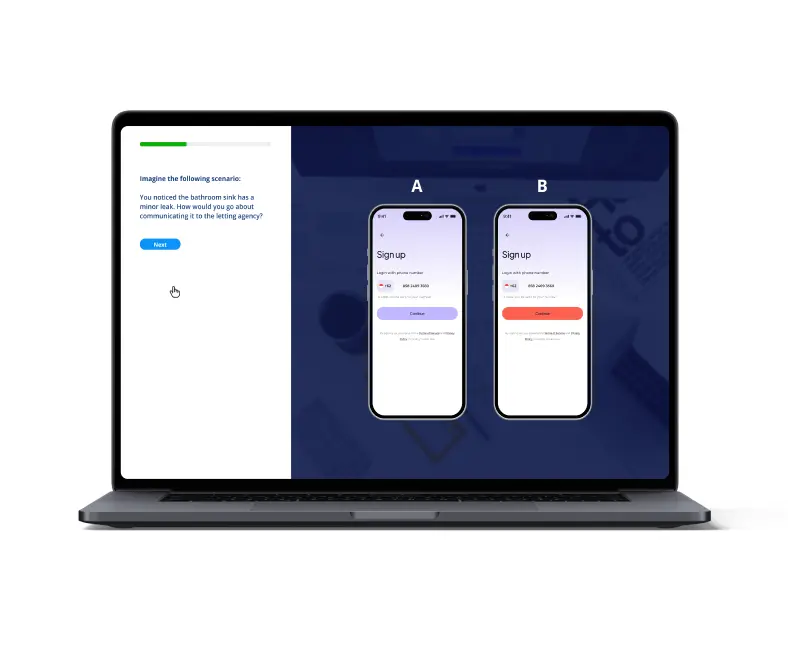 service User experience research