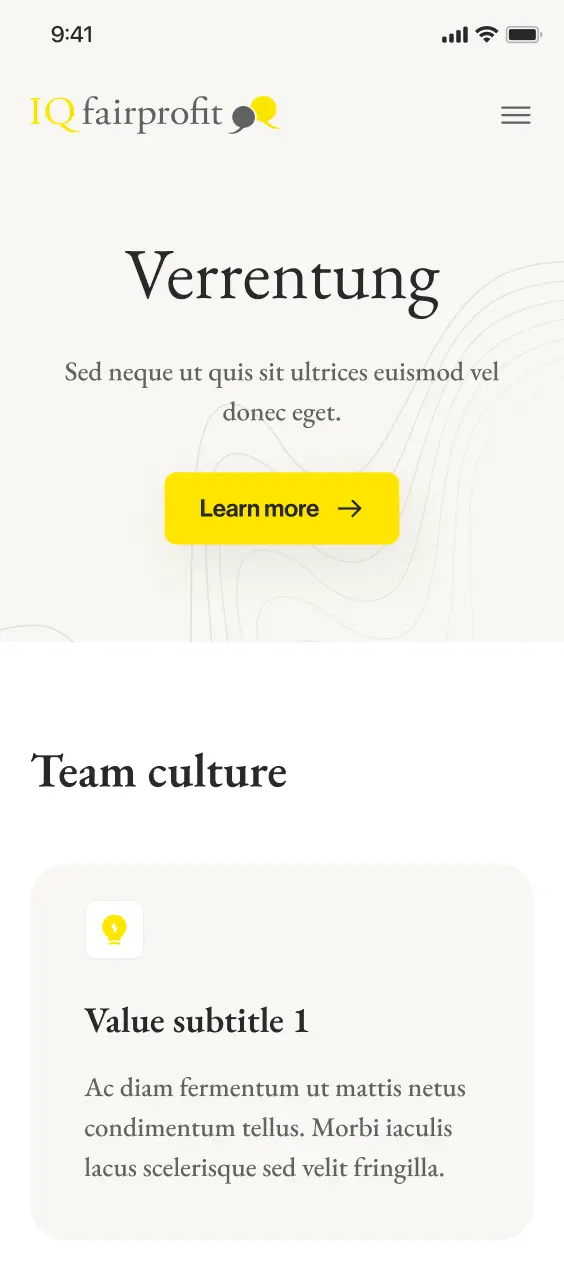 IQ fairprofit mobile verrentung