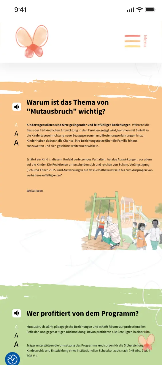 Mutausbruch mobile screen 2