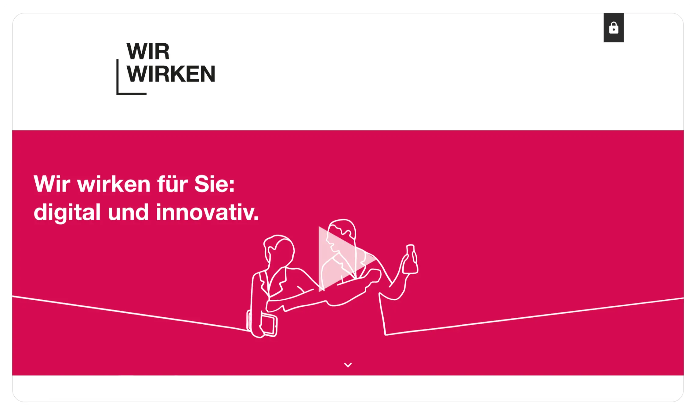 Wir wirken main screen